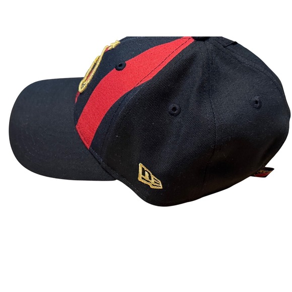New Era Atlanta United FC 9TWENTY Hat Mens Red Black Striped MLS Soccer Cap - Picture 3 of 6